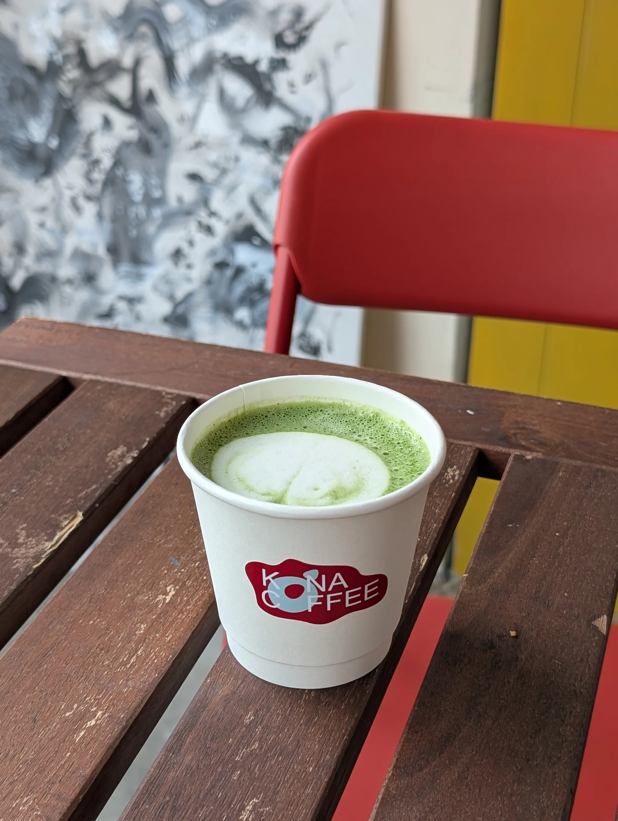 Hot Matcha latte from 1061KONA, Johor Bahru, Malaysia
