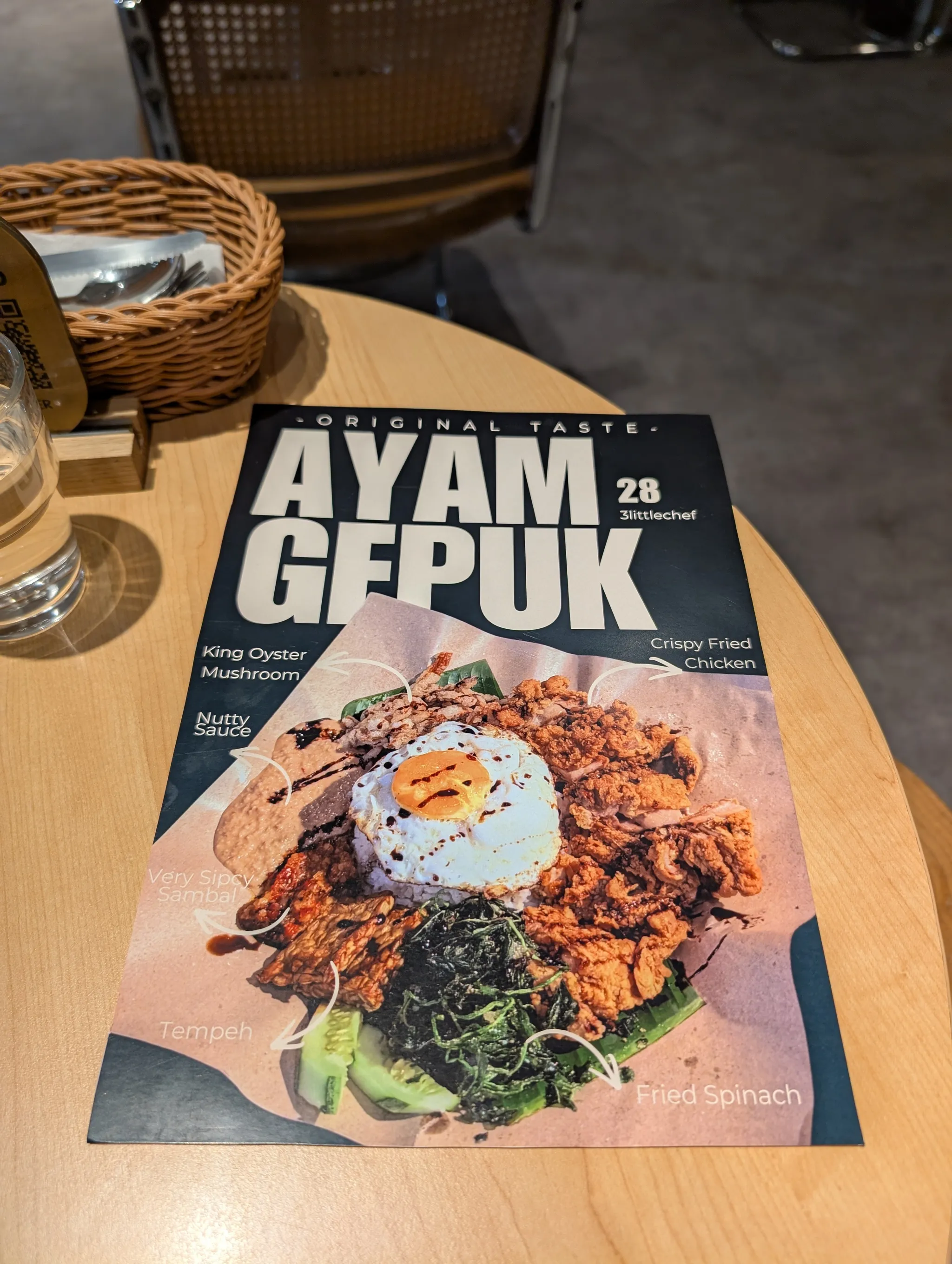 Menu from 3littlechef at Trove Hotel, Johor Bahru, Malaysia