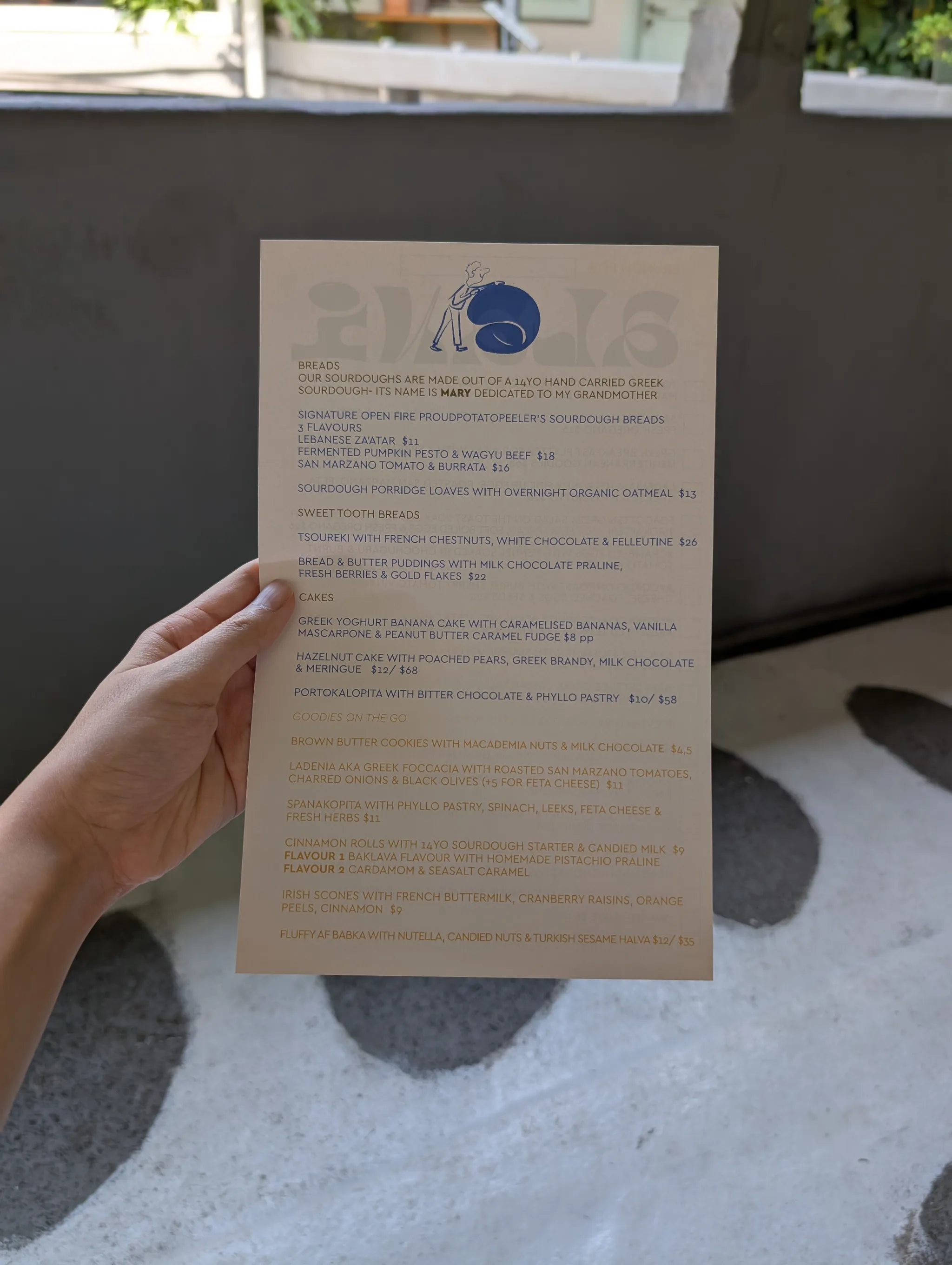 Menu from Alani, Singapore