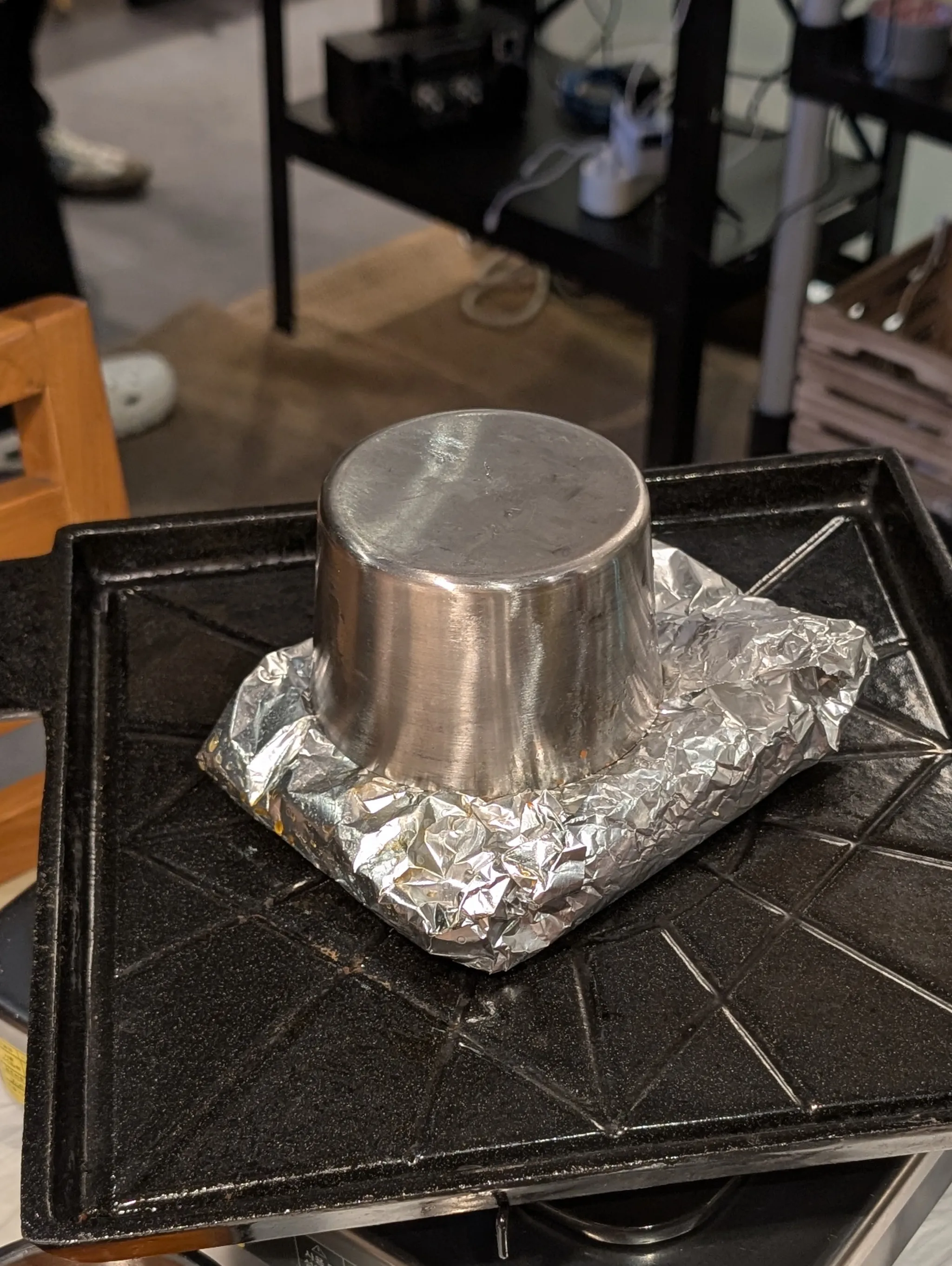 Kimchi fried rice wrapped in foil at Bae Sik Dang Singapore