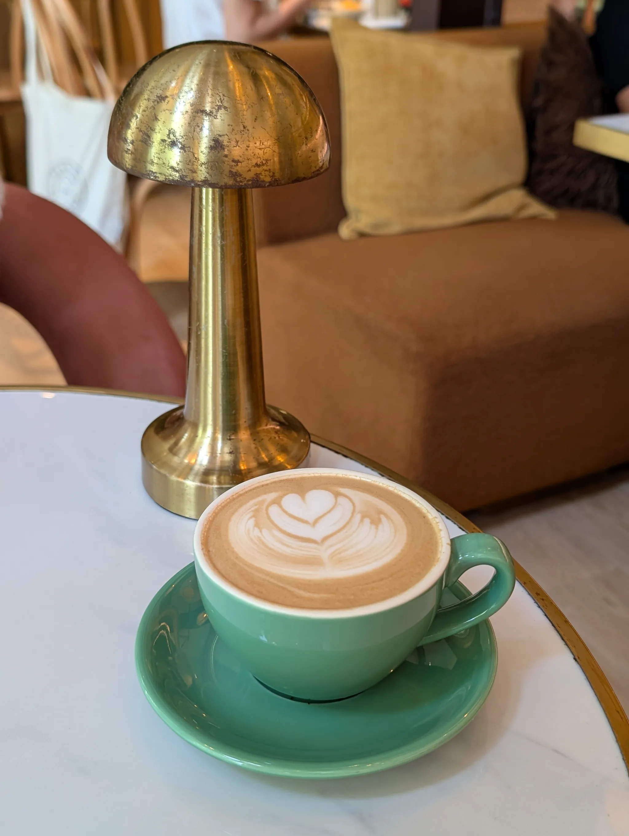 Hot latte from Botany Singapore