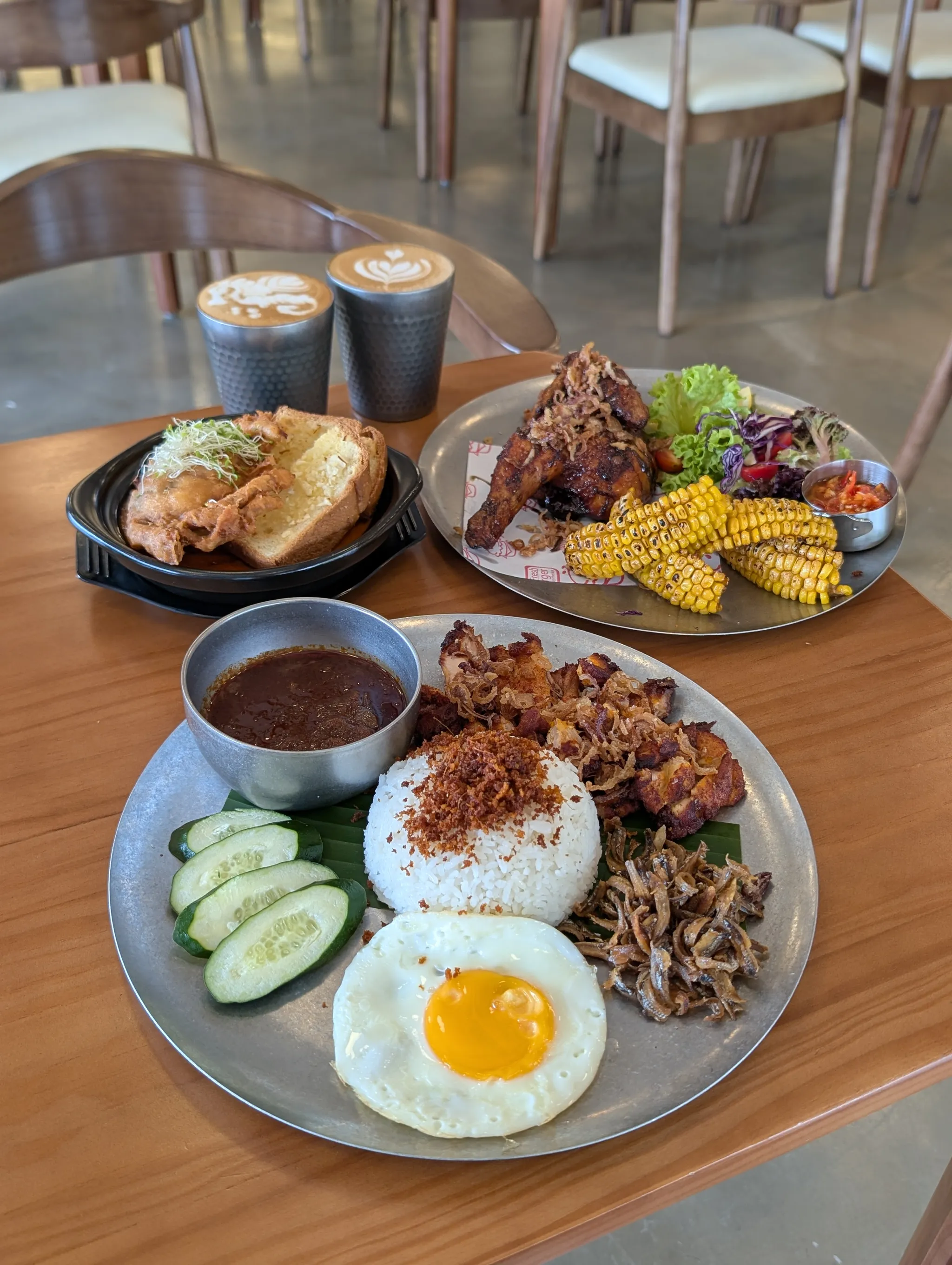 Full spread of lunch at Carfeidian, Taman Melodies, Johor Bahru