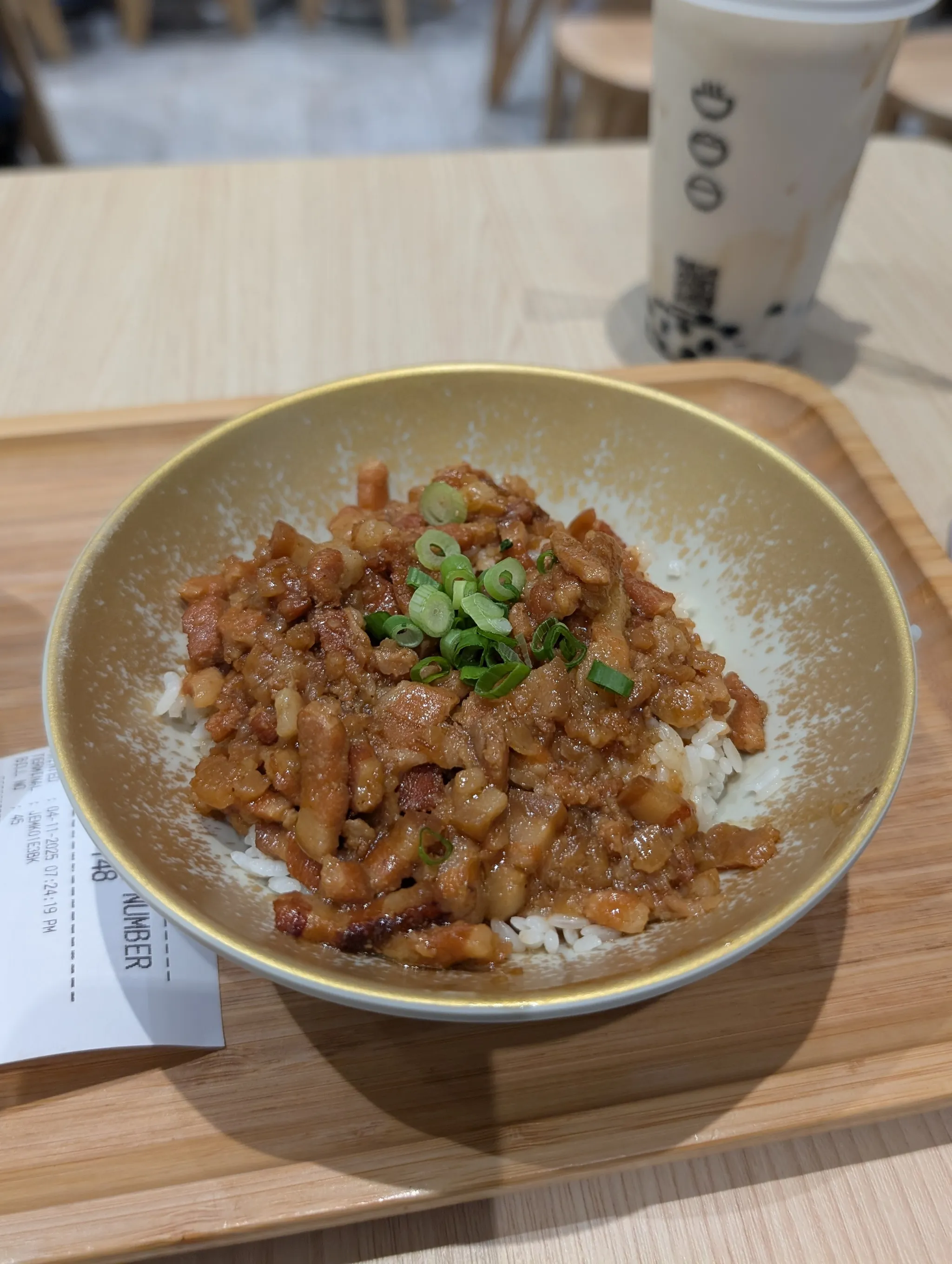 Taiwanese Lu Rou Fan (Braised Pork Rice) from Eat Three Bowls, Singapore