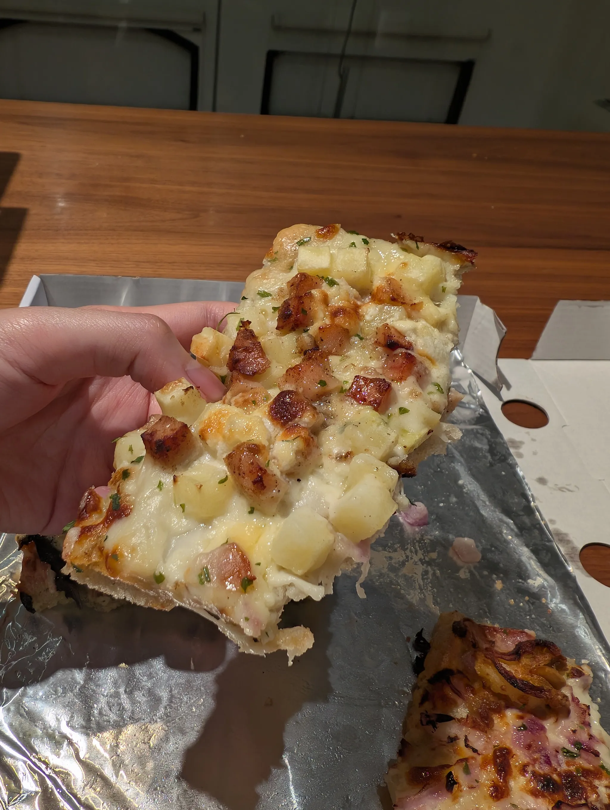 Potato & Chicken Ham pizza from Goldenroy Sourdough Pizza, Singapore