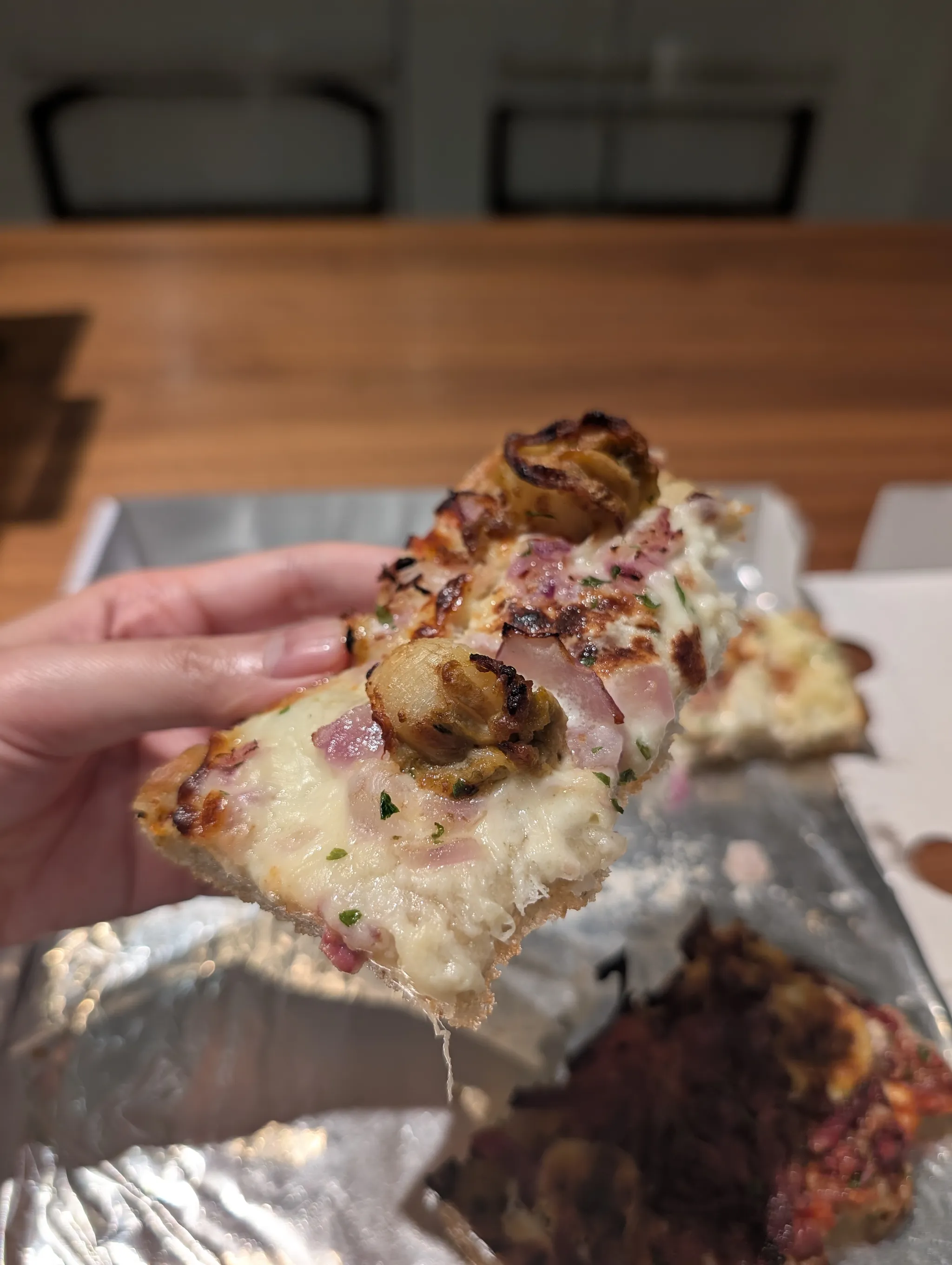 Scallops & Onions pizza from Goldenroy Sourdough Pizza, Singapore
