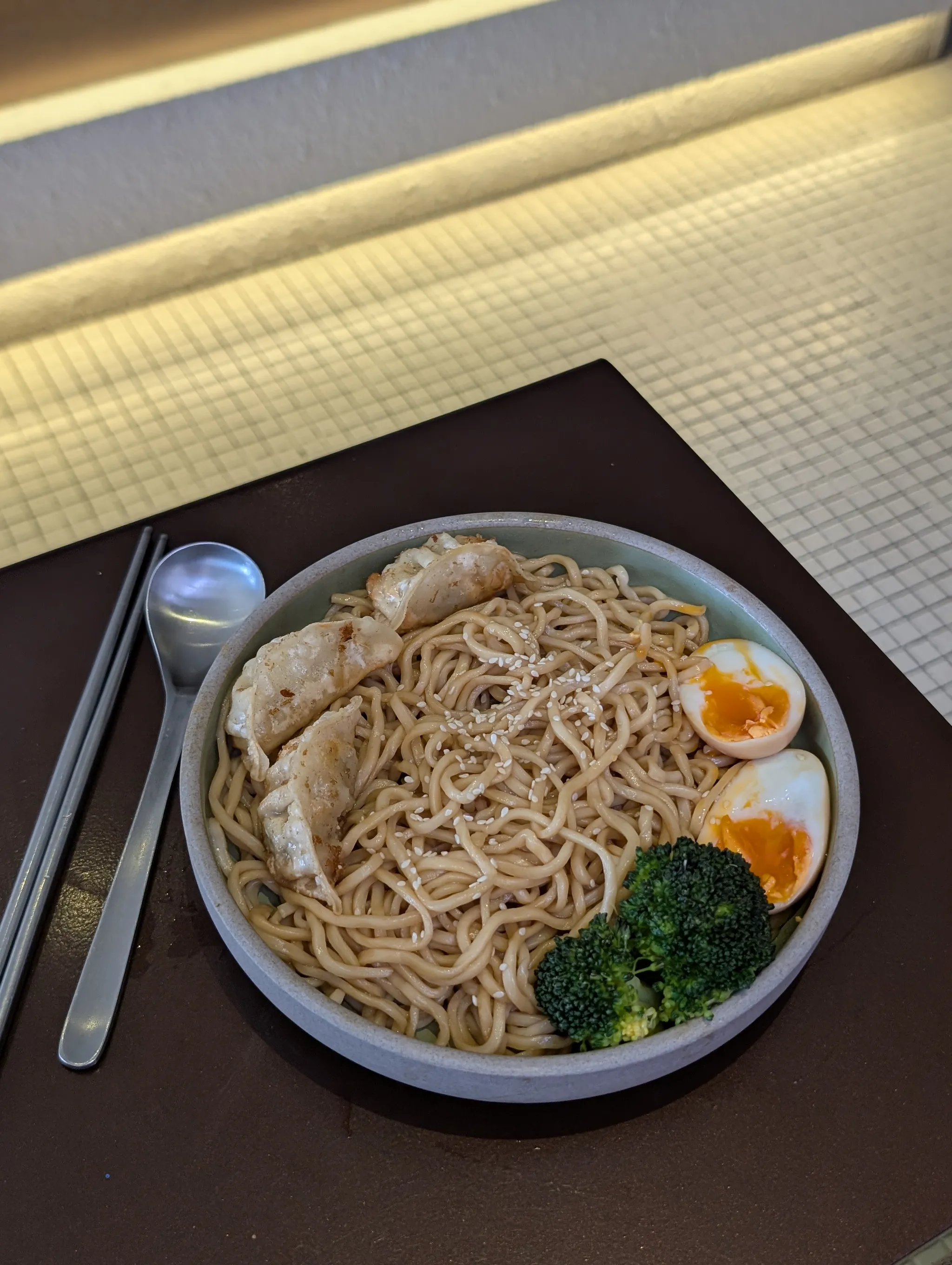 Scallion Oil Ramen with Dumplings from Keke Cafe in Ipoh