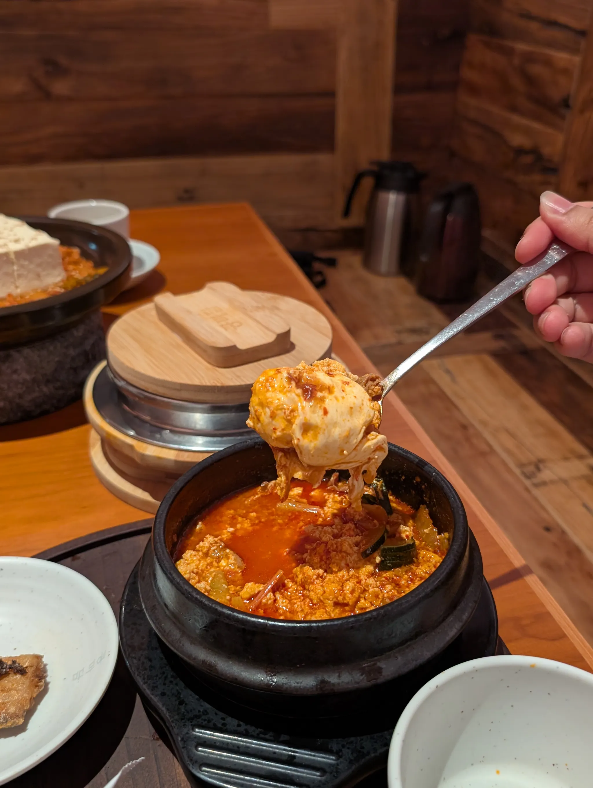 Beef Soontofu that comes with gigantic egg from Kong Madam, Guoco Midtown II, Singapore
