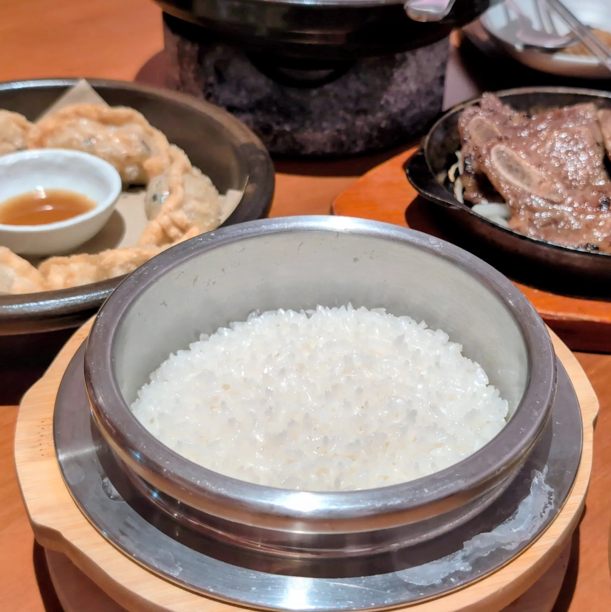 Close-up shot of Hot Stone Rice from Kong Madam, Guoco Midtown II, Singapore