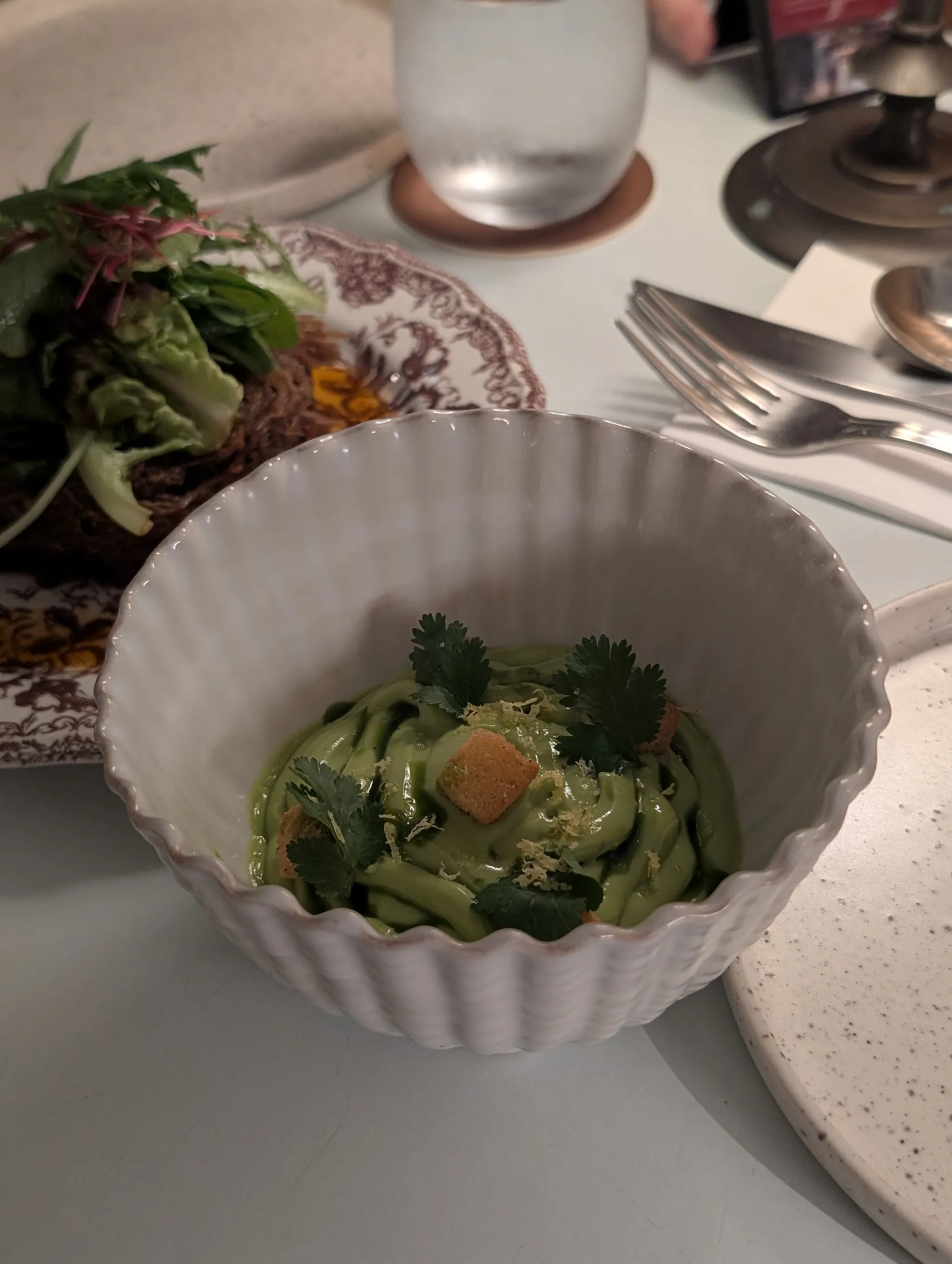 Eggplant Caviar appetiser from Merci Marcel, Club Street, Singapore