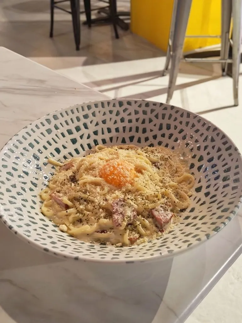 Smoked Duck Carbonara from Pen and Inc, Nanyang Technology University Alumni Club, Singapore