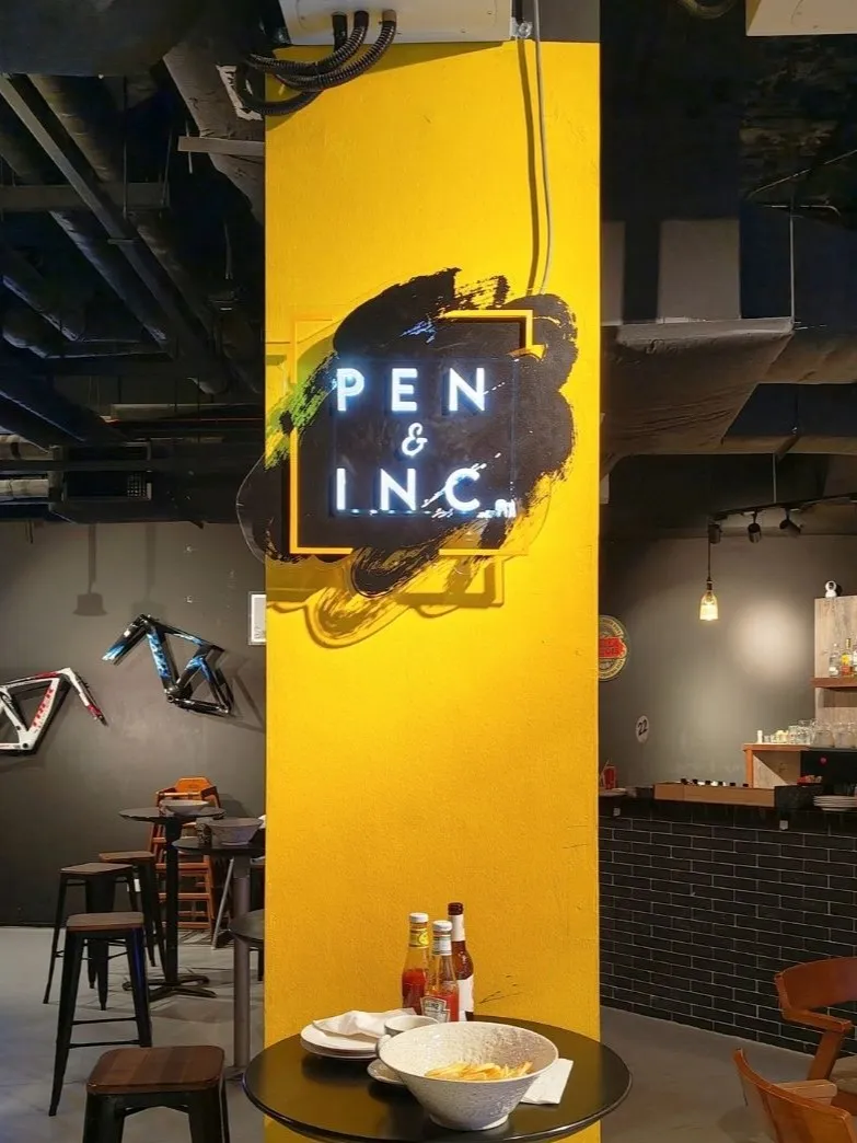 Signboard of Pen and Inc, Nanyang Technology University Alumni Club, Singapore