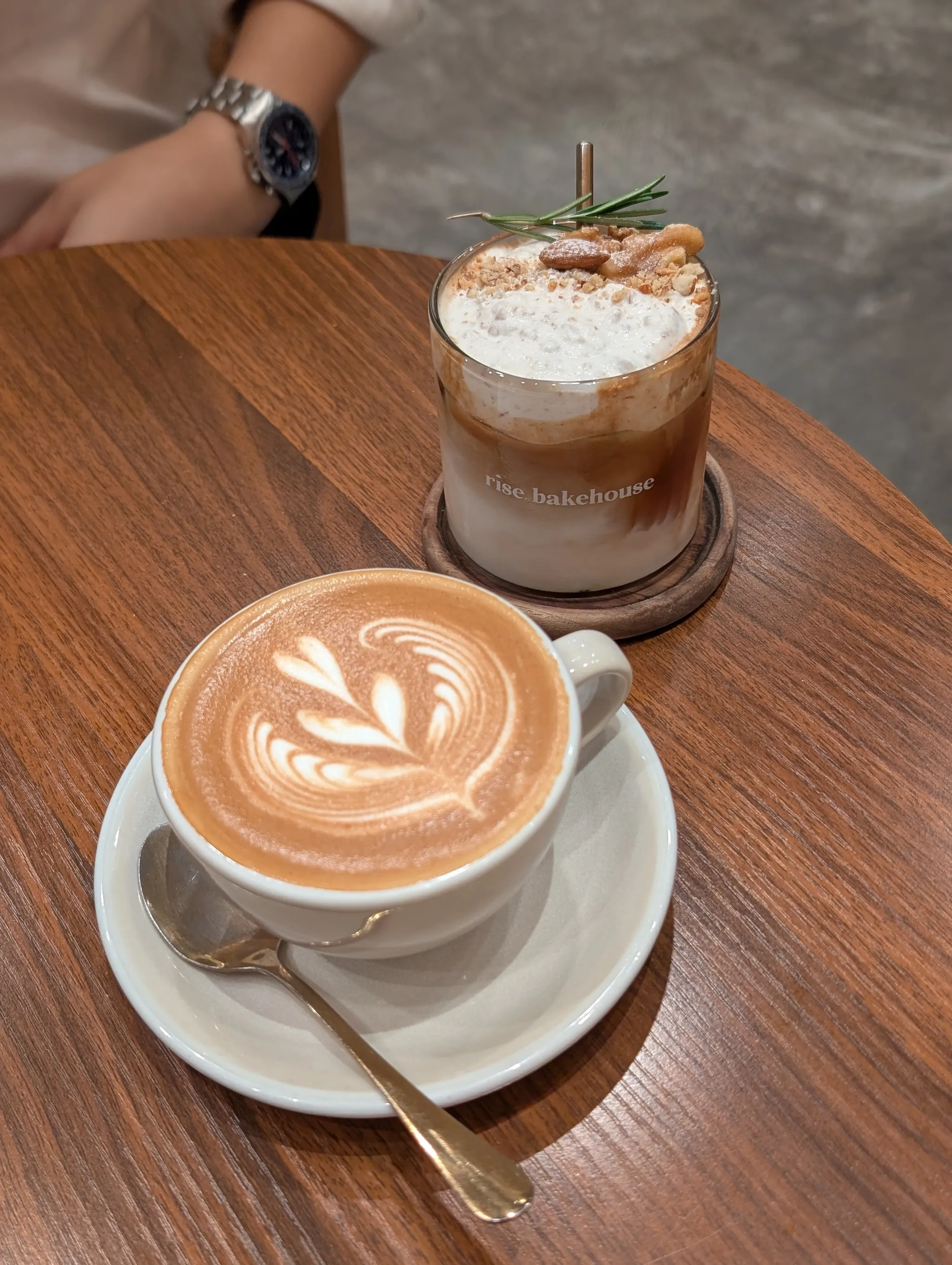 Latte from Rise Bakehouse TripleOne Somerset, Singapore