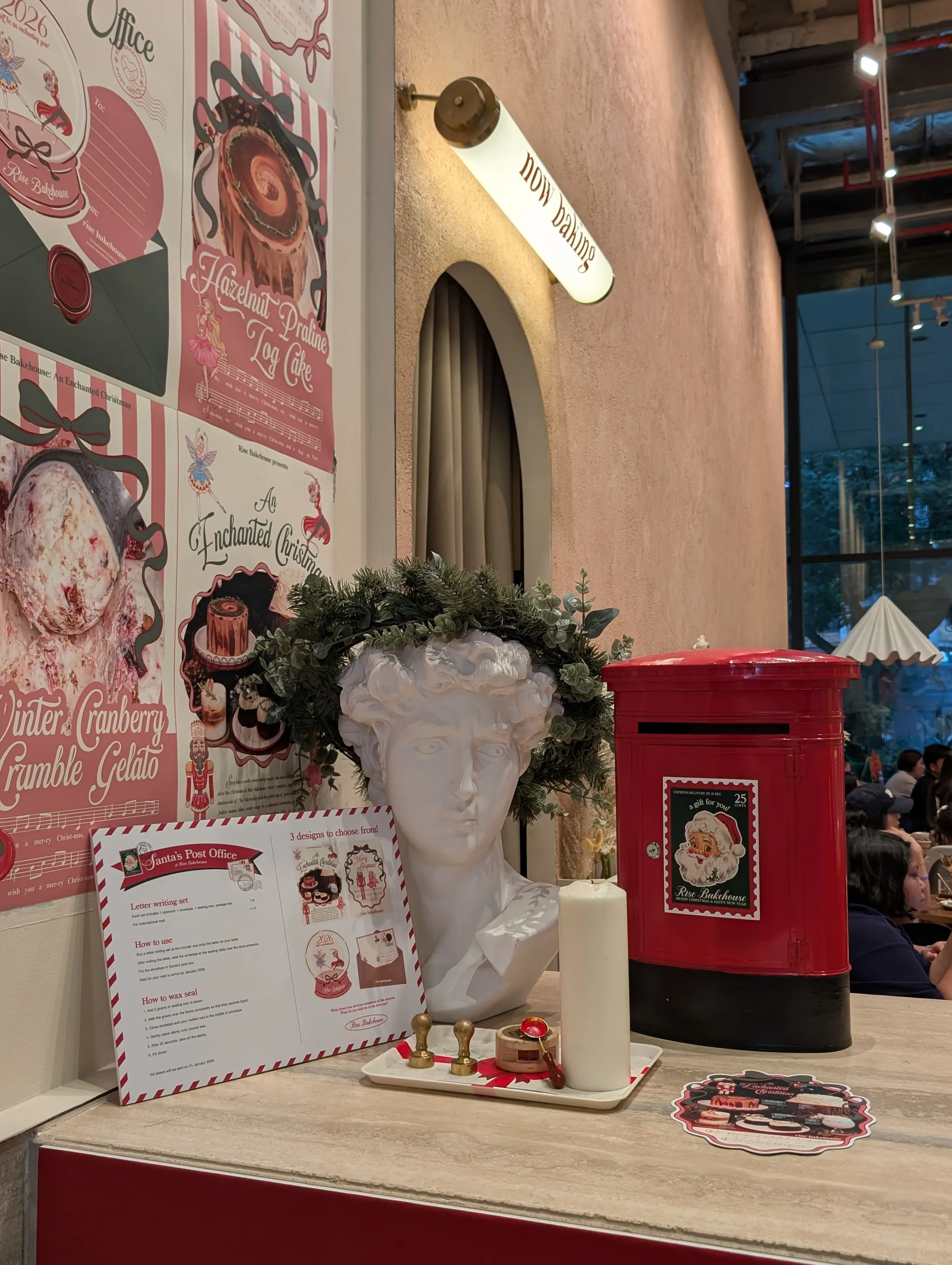 Write a letter to your future self activity from Rise Bakehouse TripleOne Somerset, Singapore