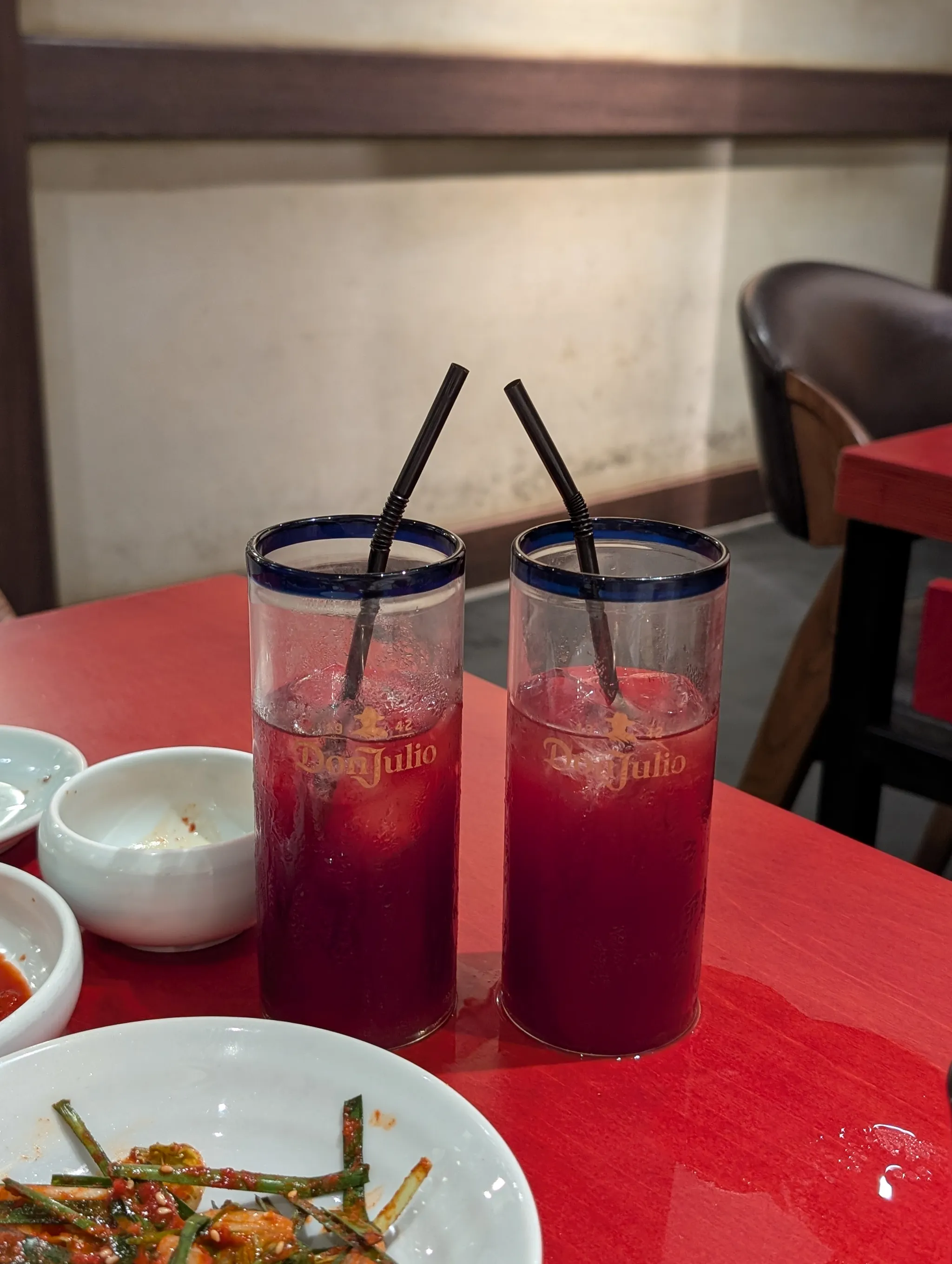 Complimentary alcoholic drink in view of anniversary celebration from Sodeng, Telok Ayer, Singapore