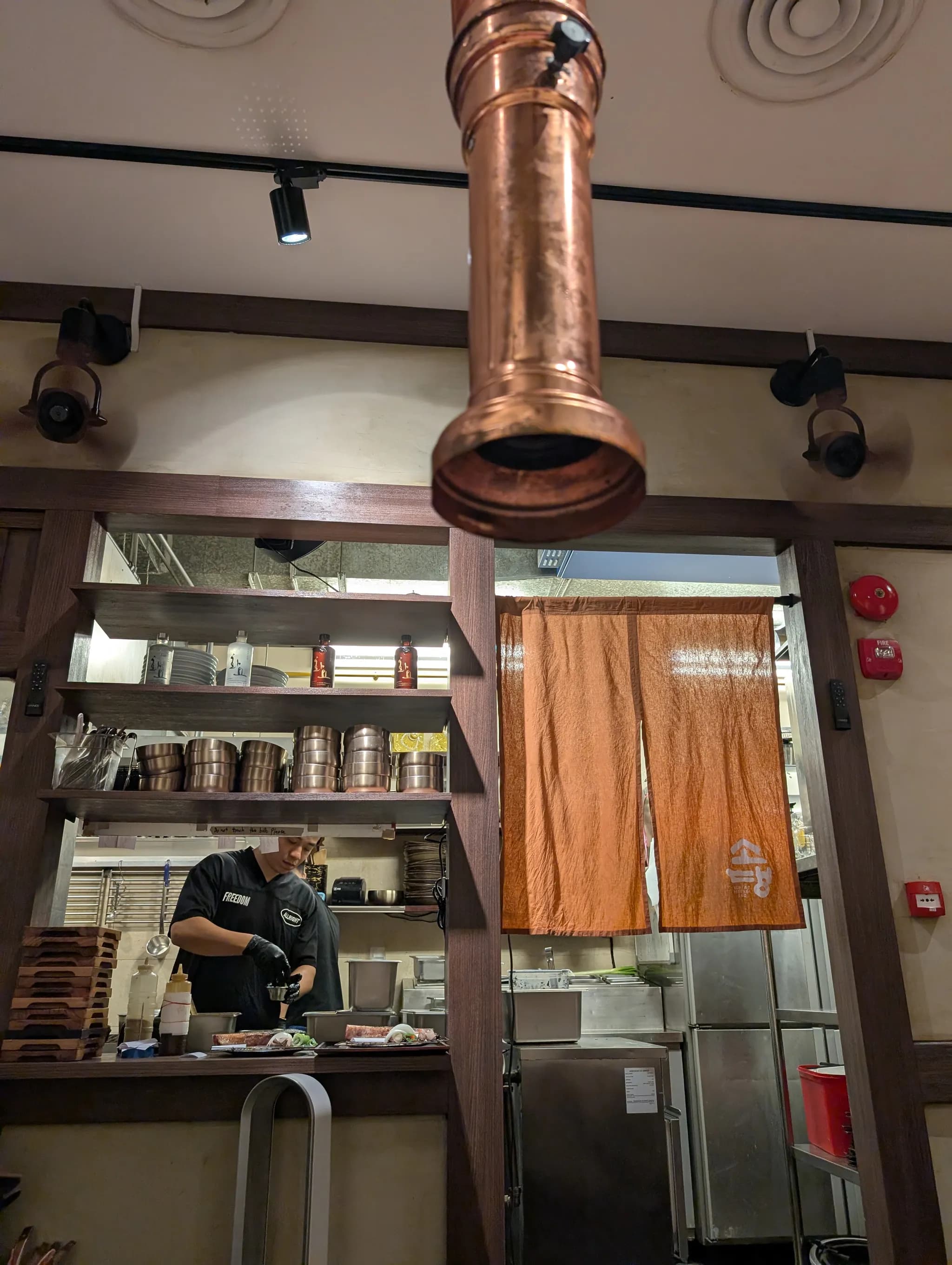 Interior of Sodeng Telok Ayer Traditional Korean Barbecue Restaurant in Singapore
