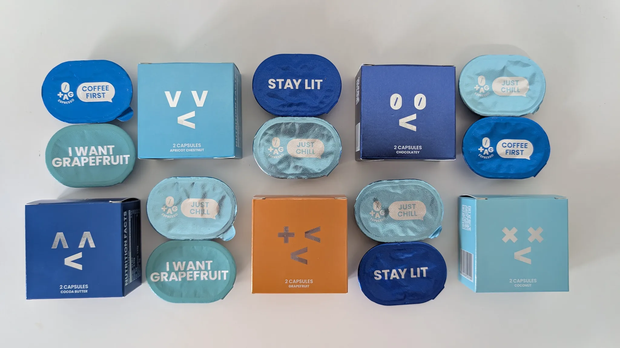 TAG Espresso coffee capsules packaging