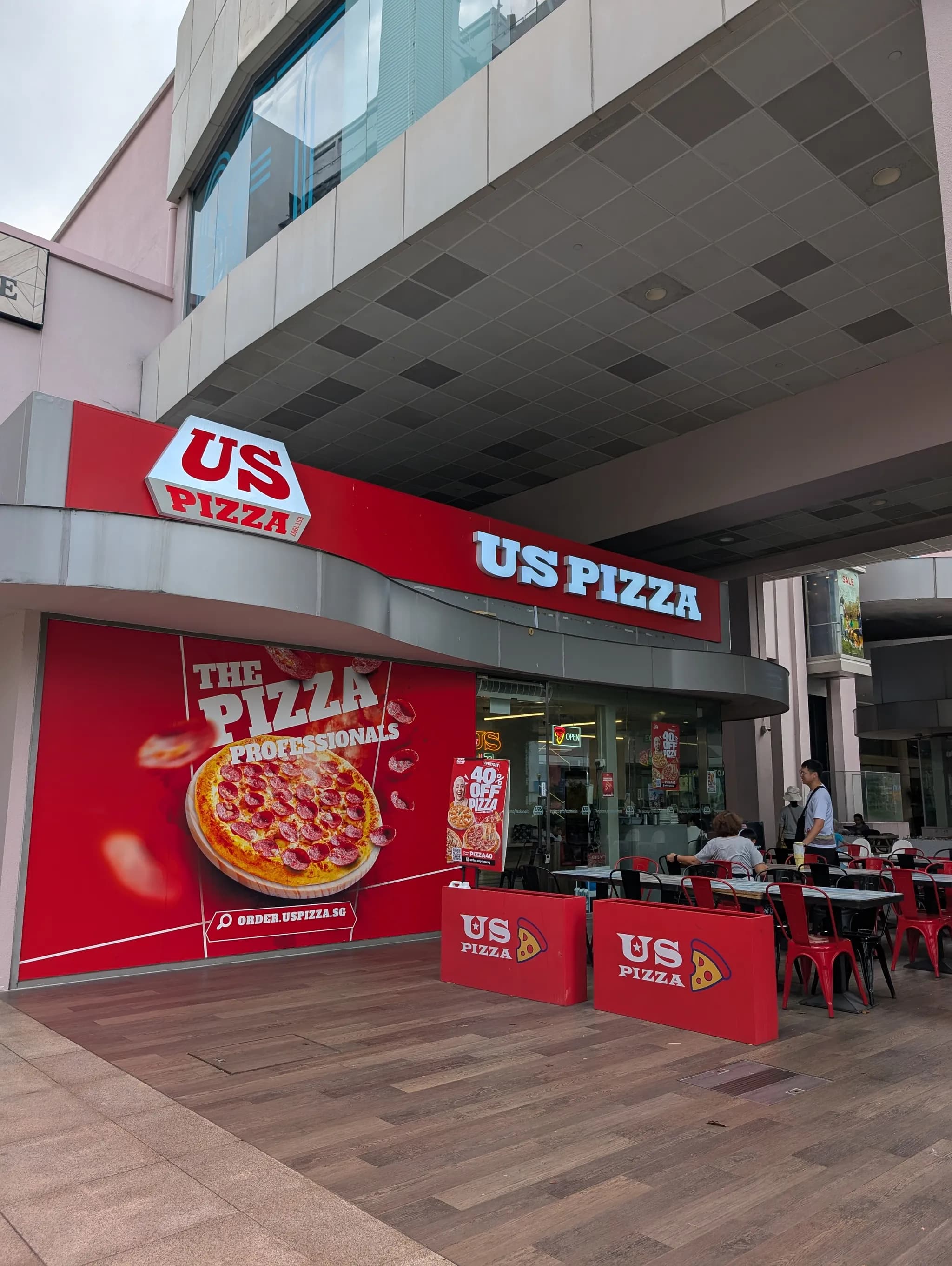 Exterior of US Pizza (West Coast Plaza Outlet) in Singapore