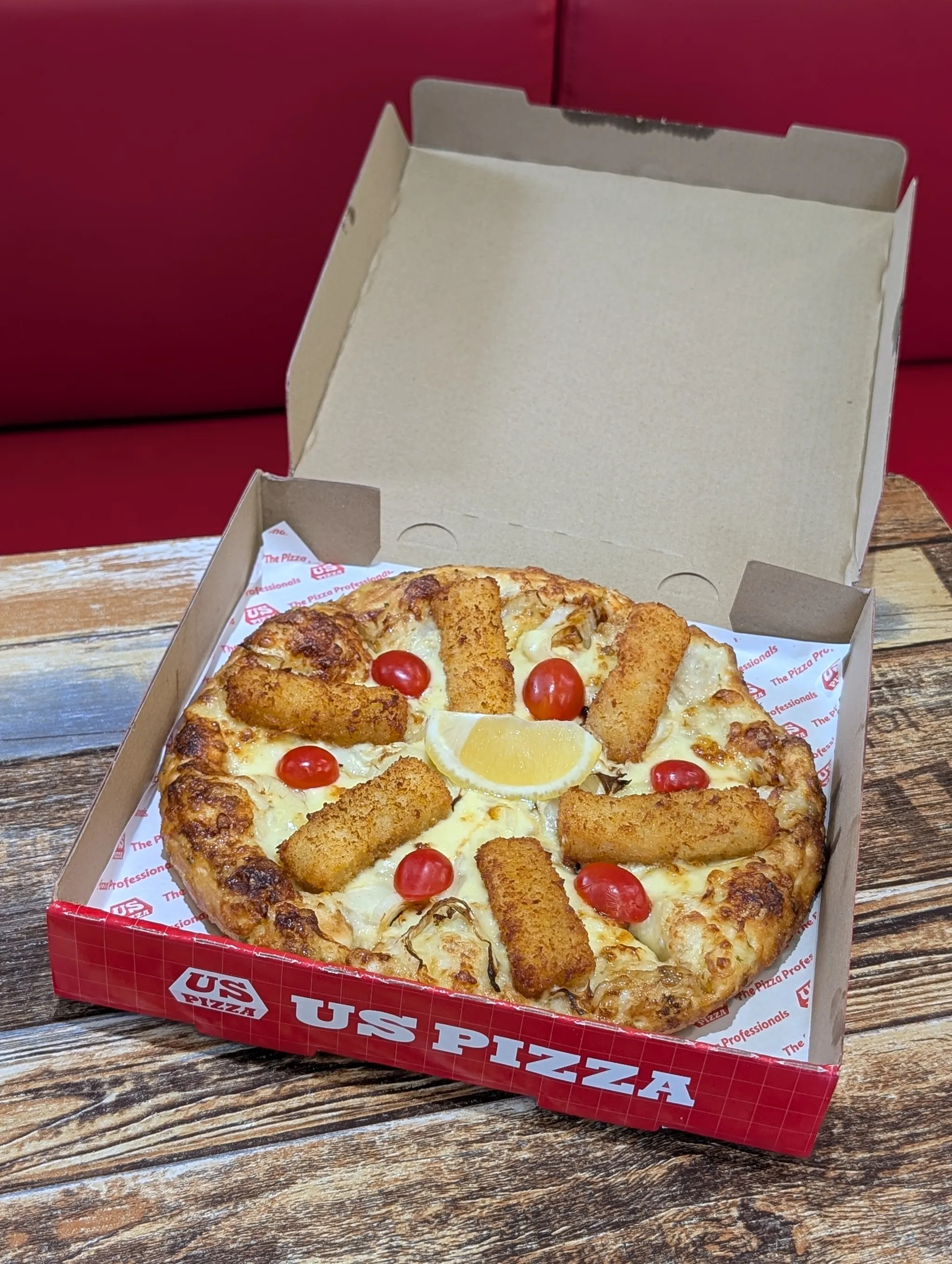 Fish 'N' Chip Original Hand-Tossed Pizza from US Pizza in Singapore