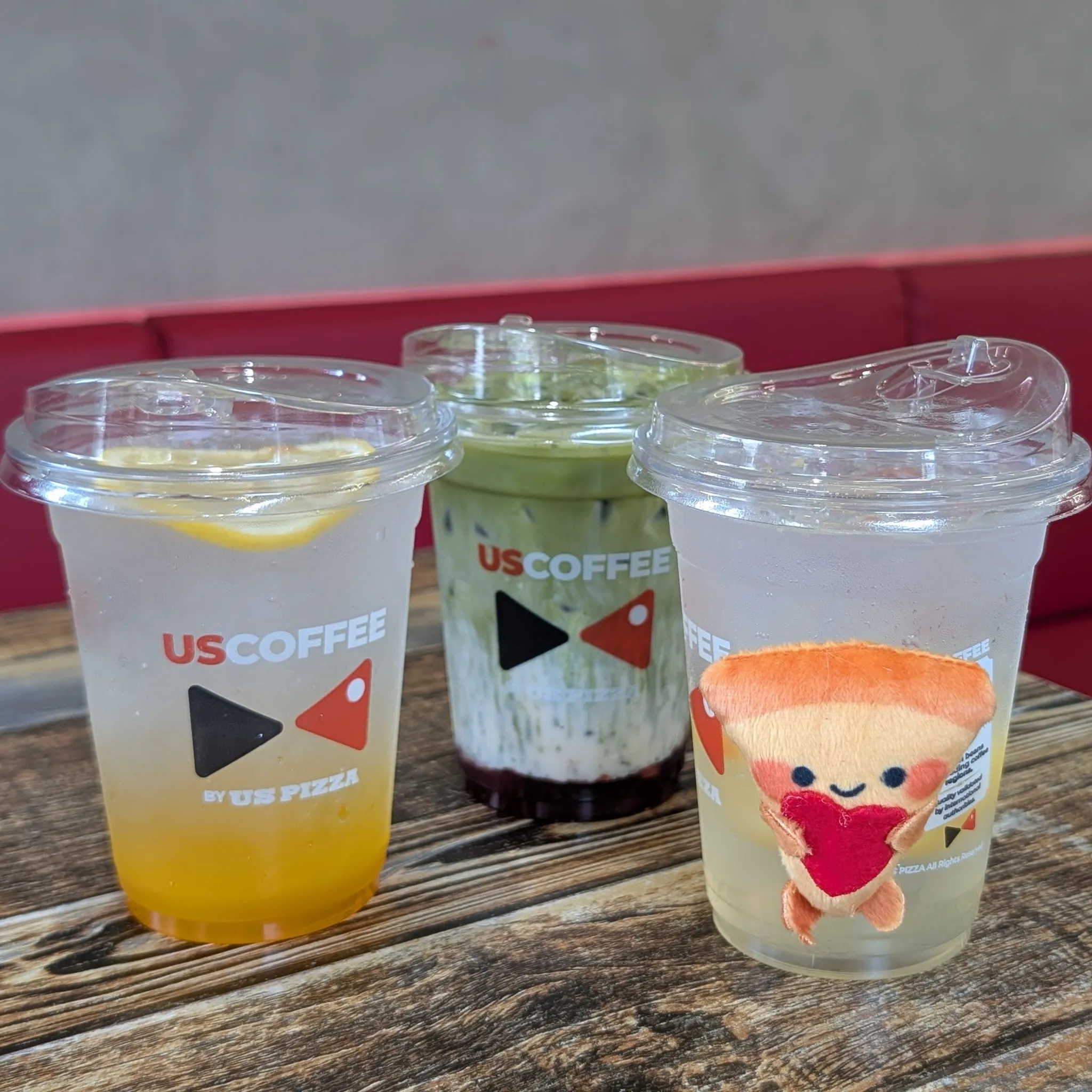 New Lemonade Cooler, Strawberry Matcha Latte, Sunset Mango Cooler from US Pizza in Singapore