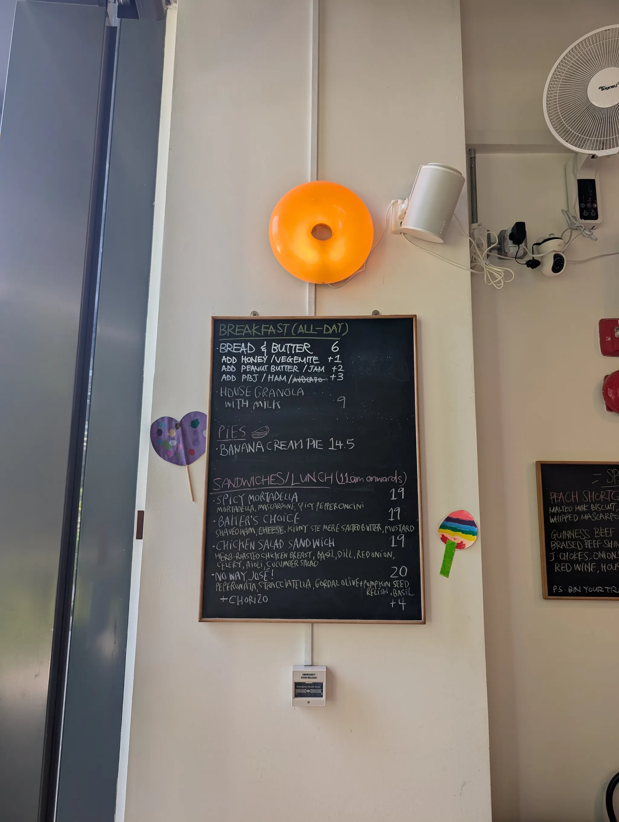 Regular menu from Wheathead bakery at one-north Singapore